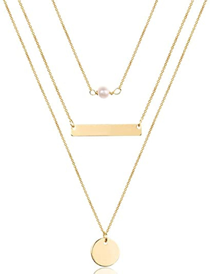 Men's Retro Fashion Stacked Necklace