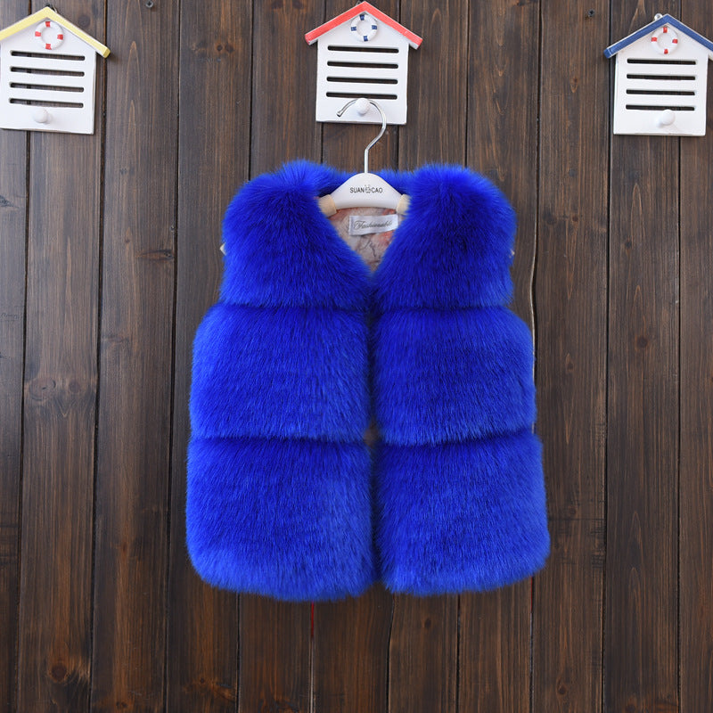 Fur Vest Short Thickened Cotton-padded Coat