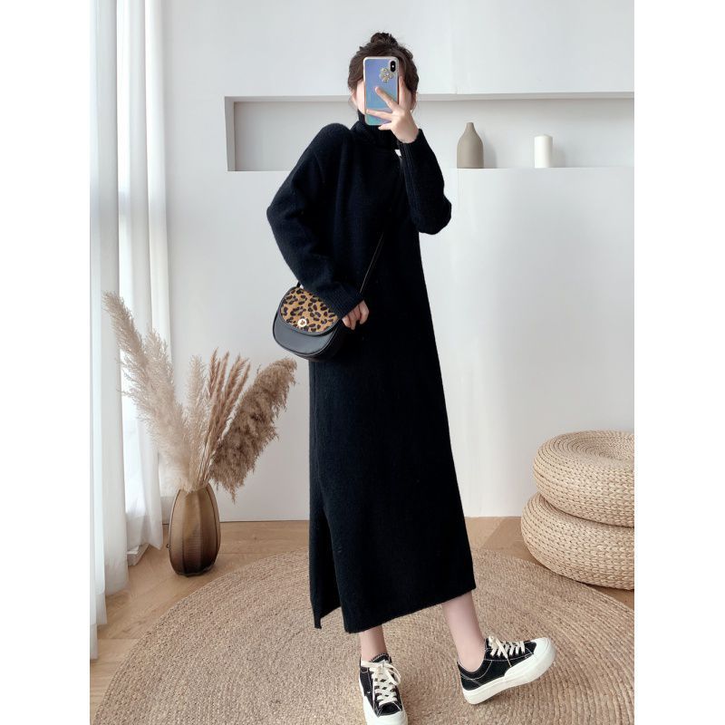Loose Base Sweater Dress Women