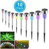 Solar Lights Outdoor Garden Solar Stake Lights Patio Pathway Lighting 10 Pieces