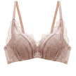 Lace small chest gathered underwear bra