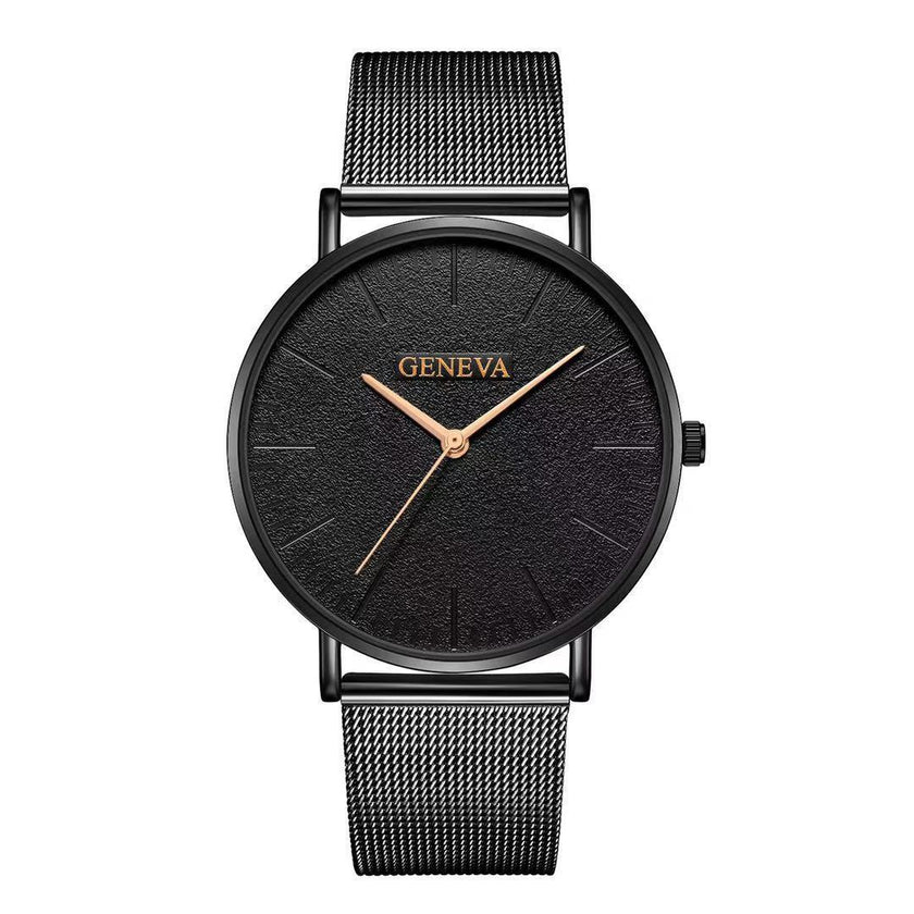 Men's watch men's watch steel mesh strap watch