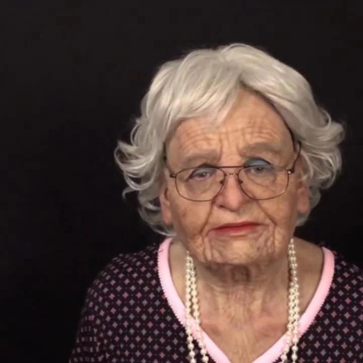 Old man mask white hair white beard headgear halloween Alpscommerce