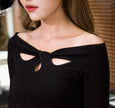 Cutout short sleeve t-shirt