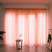 Simple And Modern Balcony Solid Color Gauze Curtain