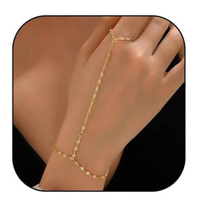 Small Rice-shaped Beads Rice Beads Zircon Pearl Ring Chain Love Finger Chain Ornament