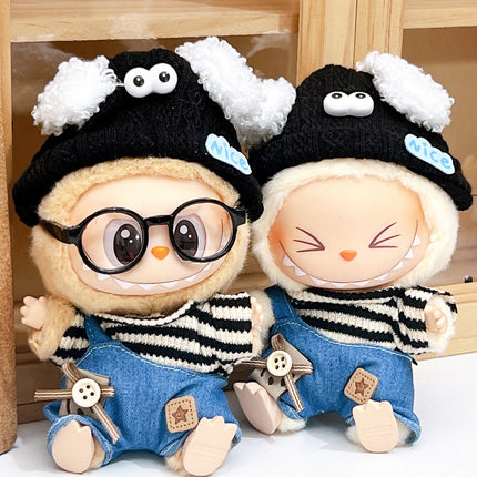 Doll Clothes Denim Suspender Pants Suit