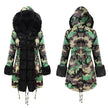 European and American women's long cotton coat