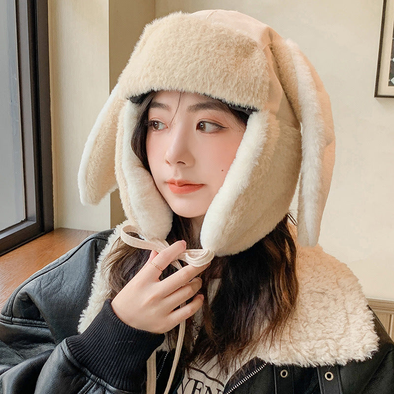 Women's Cute Riding Cat Ear Leifeng Hat