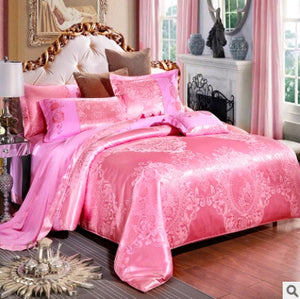 Luxury Bedding Satin Jacquard Modal Cotton Tencel Set