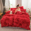 Mink Velvet Four-piece Printing Thickened Warm Bedding