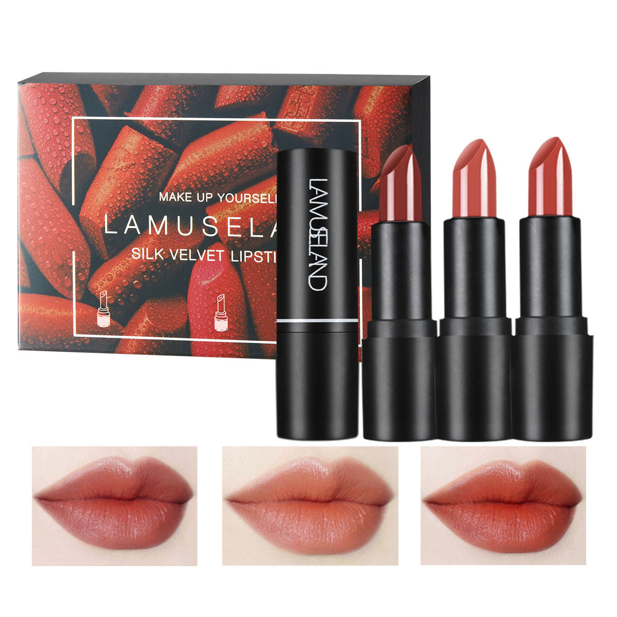 12-Color Moisturizing Velvet Lipstick