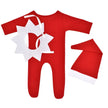 Christmas Theme Red Romper Photography Suit