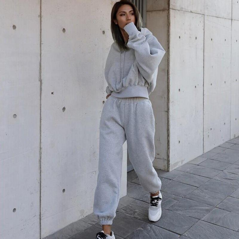 Women's New Casual Hoodie Coat Sports Suit