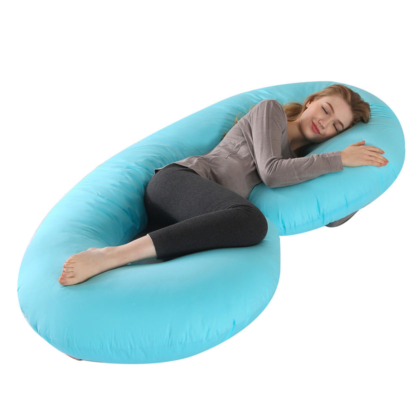 Crystal Velvet C-type Pregnancy Pillow For Sleeping On The Side