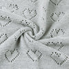 Baby Blanket Knitted Heart Hollow Windproof Blanket