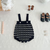 Classic Style Knitted Coat Cardigan Strap Rompers Jumpsuit