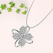 Ladies Lucky Four Leaf Clover Necklace