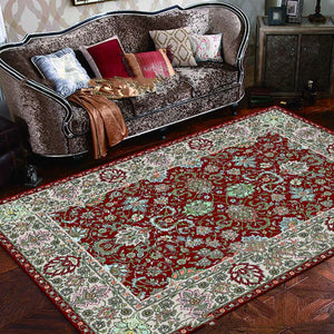 European Style Jihe Print Carpet Bedroom Living Room