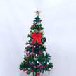 6ft Artificial Christmas Tree With LED Energy-saving Lights, Including 195 Pendant Tree Skirts And Guardrails