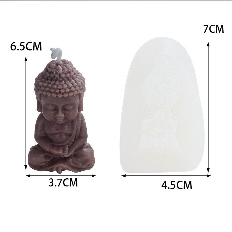 Silicone Mould For Small Buddha Candle