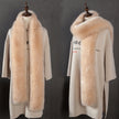 Fur long scarf