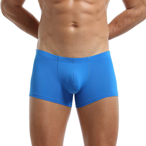 Men's Underwear Breathable Boxer Low Rise U Convex Boxer Shorts