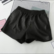 Women's High Waist Plus Size Leather Short