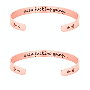 Mantra Bracelet With Quotes Stainless Steel Cuff Inspirational Jewelry