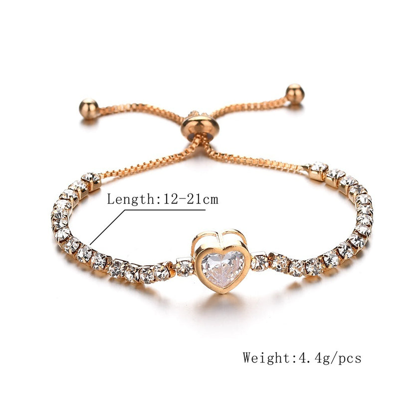 Crystal telescopic bracelet