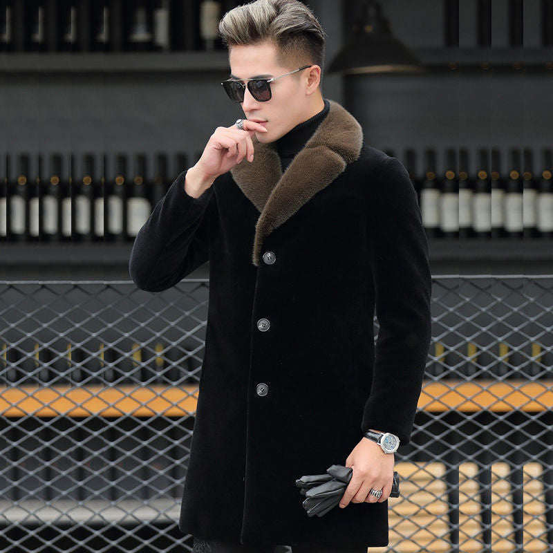 Mink Coat  Fur Men's Medium Length