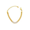 Blade Chain Titanium Steel 18K Gold Bracelet
