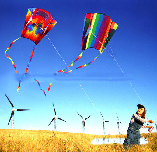 Rainbow Small Pockets Kite Software Children The Long Tail Kite