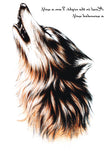 Original Personality Wolf Tattoo Sticker Animal