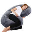 Crystal Velvet C-type Pregnancy Pillow For Sleeping On The Side
