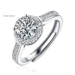 Temperament Wild S925 Silver Round Bag Ring For Women
