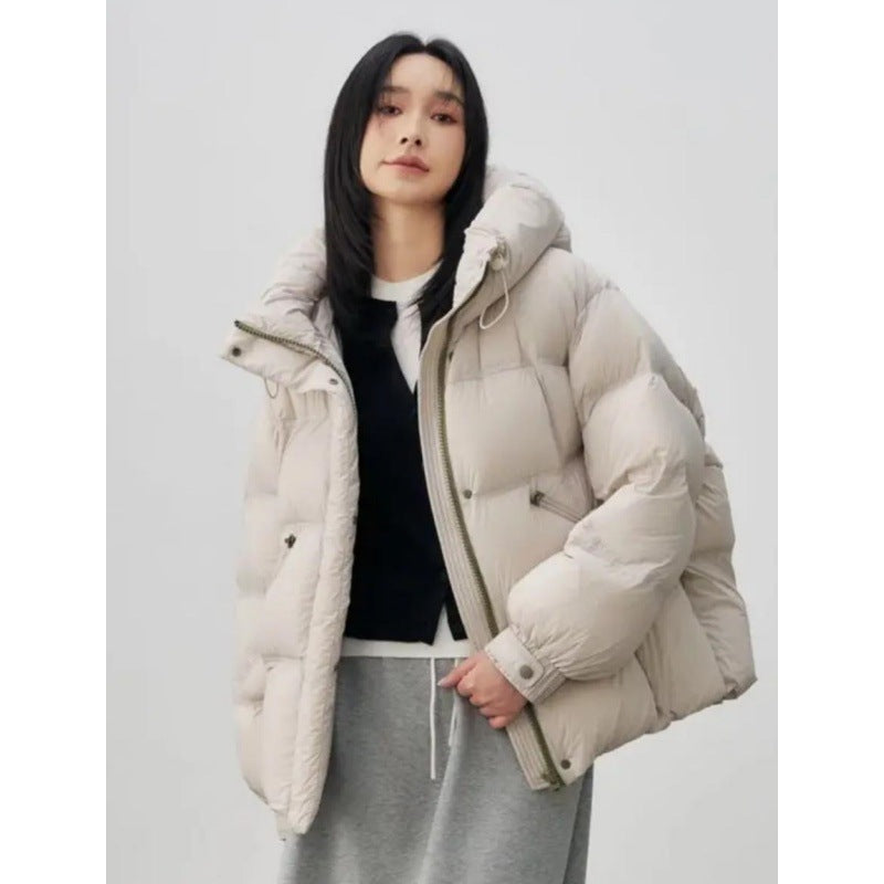 Fashion Hooded Warm Short Cotton Jacket Women