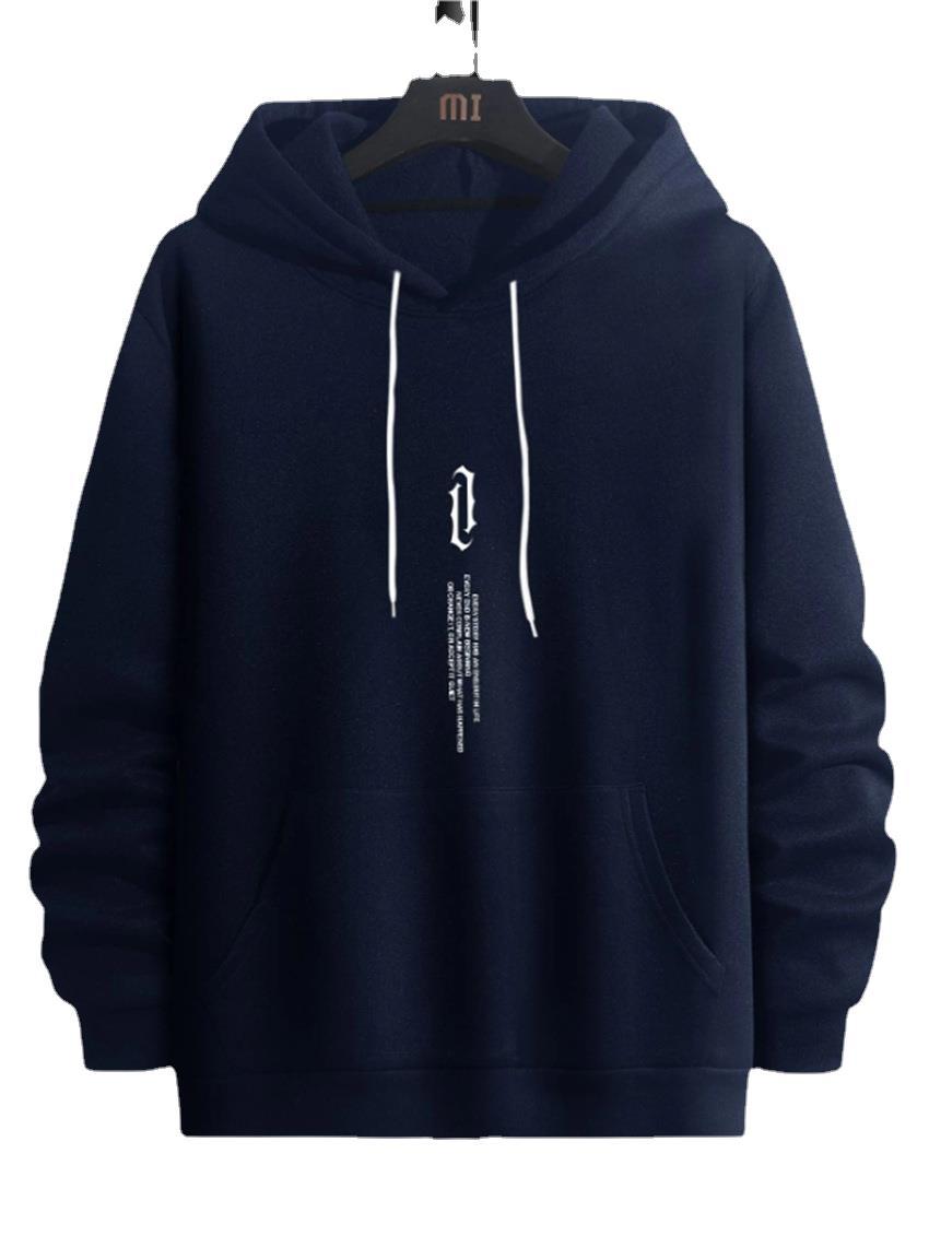 Men's Pullover Printed Hooded Sweater