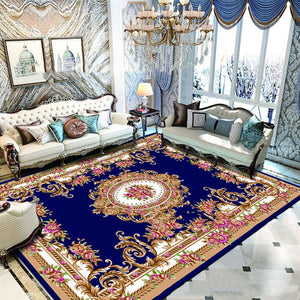 European Style Jihe Print Carpet Bedroom Living Room