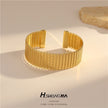 European And American Simple And Light Luxury Temperament Ring Open-ended Bracelet