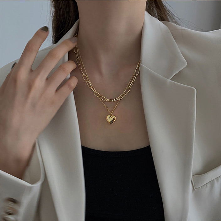 Fashion Love Pendant Sweater Chain
