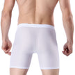 Men's Ice Silk  Mesh Lengthened Boxer Underwear