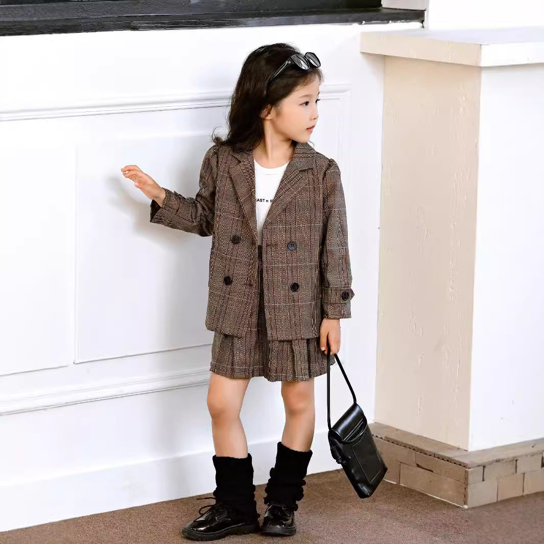 Western Style Korean Style Suit British Style Children's Formal Coat