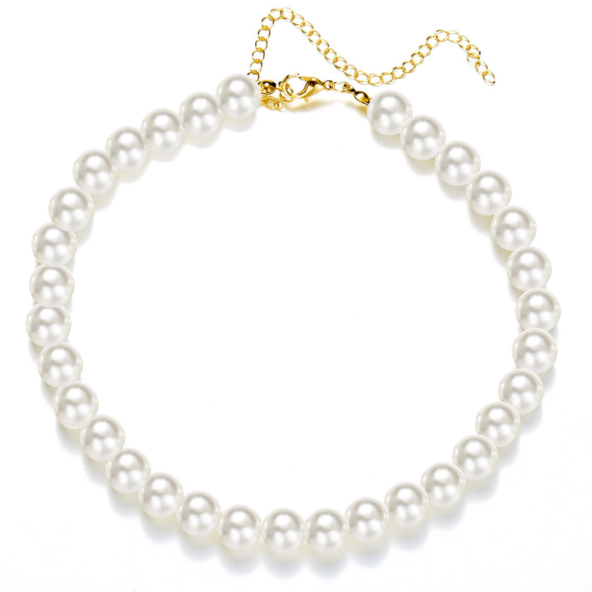 Simple Pearl Necklace Clavicle