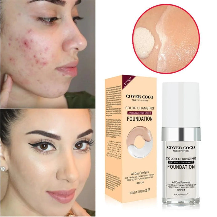 Concealing Foundation Temperature Change Skin Color