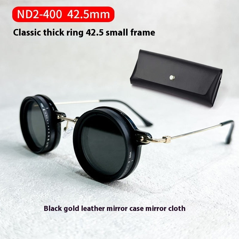 Glasses Box Adjustable Light Reduction 9 Gear Glasses UV Protection