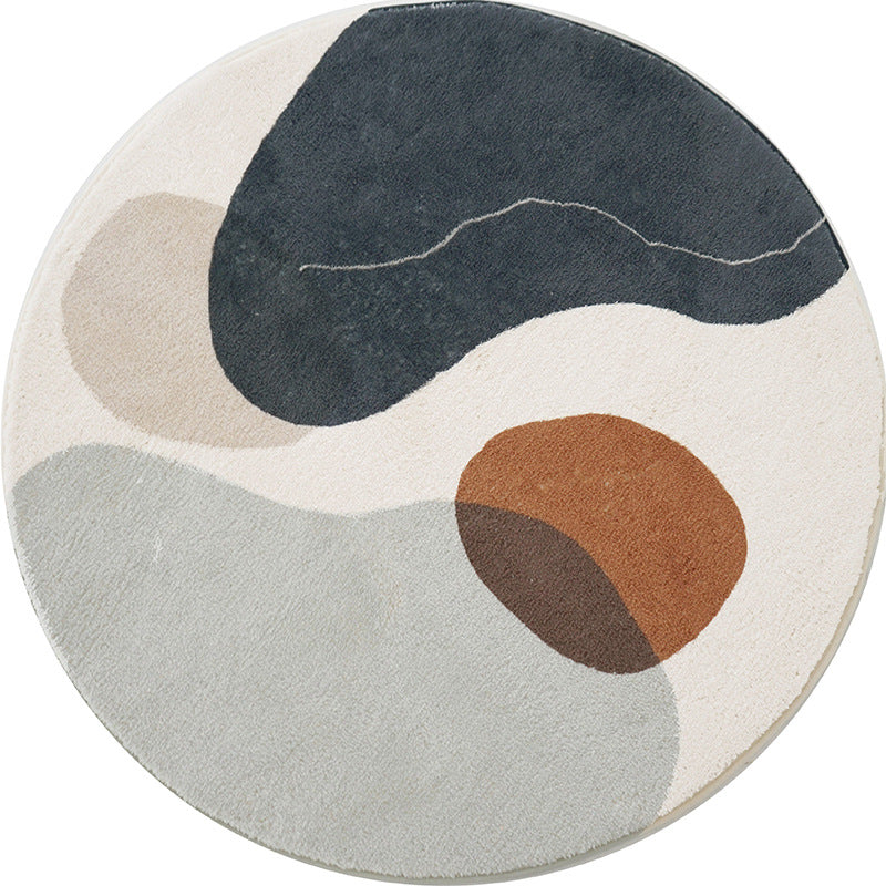 Simple Round Carpet For Home Bedroom