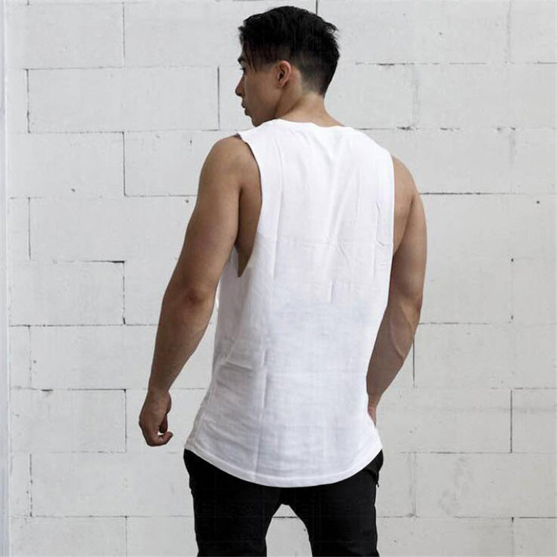 Men's Sports Fitness Cotton Sleeveless T-Shirt