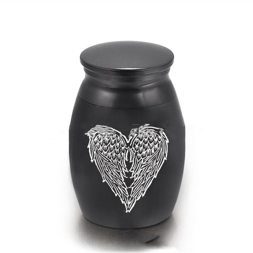 Hot Selling Pet Ashes Jar Wings Cinerary Casket Cremation Jewelry