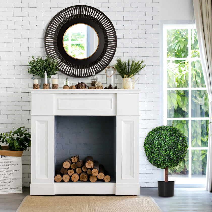 Topiary Artificial Faux Cedar Tree Spiral Fake Plant